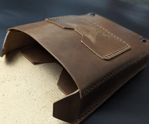 LEATHER HUNTING BELT POUCH - Ammo Pouch