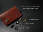 Load image into Gallery viewer, SINGLE POCKET BIKER WALLET - brown
