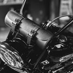 Load image into Gallery viewer, Motorcycle Leather Bag - All Black
