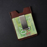 Load image into Gallery viewer, MONEY CLIP WALLET  - dark brown
