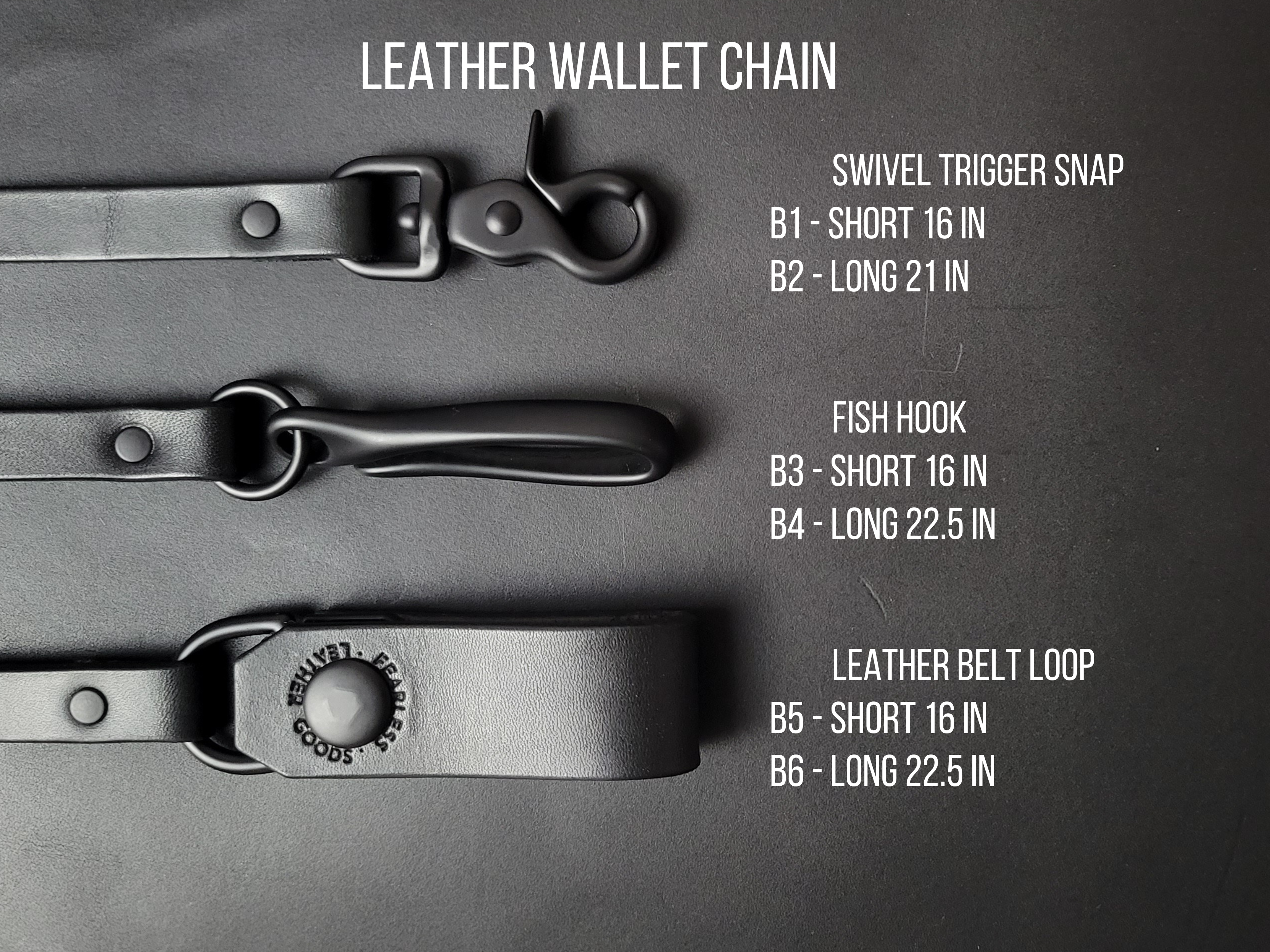 LONG TRUCKER WALLET - all black