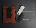 Load image into Gallery viewer, MONEY CLIP WALLET  - dark brown
