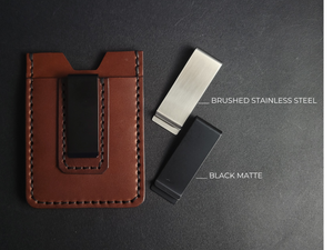 MONEY CLIP WALLET  - dark brown