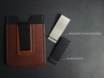 Load image into Gallery viewer, MONEY CLIP WALLET  - dark brown/black
