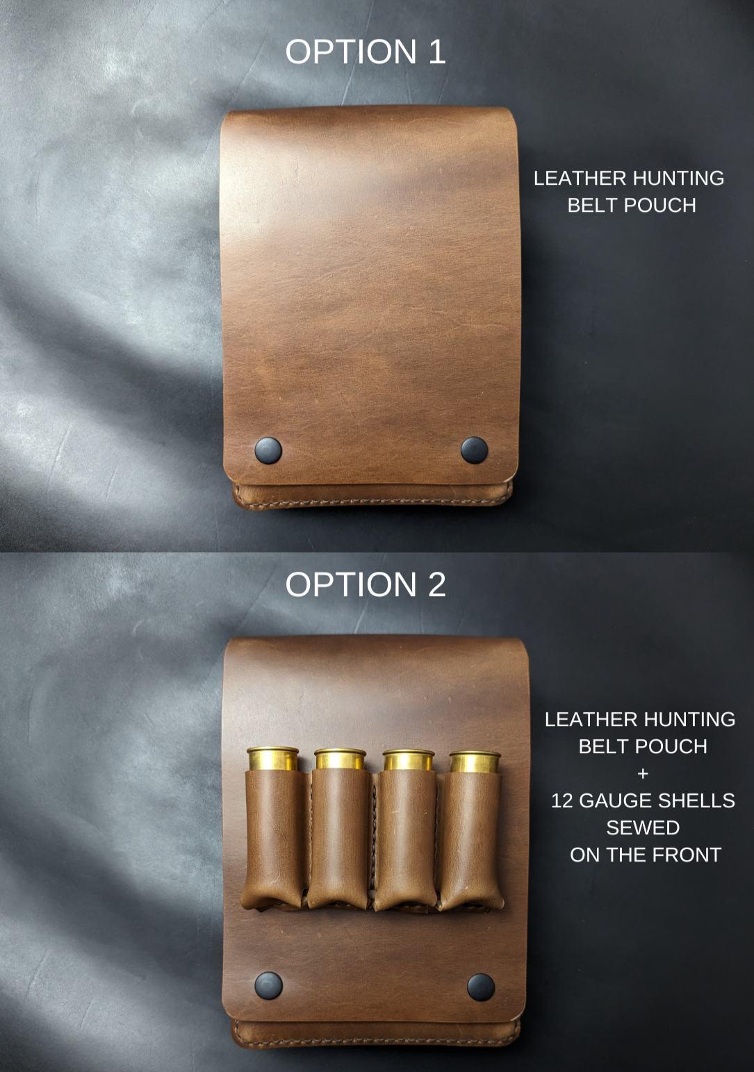 LEATHER HUNTING BELT POUCH - Ammo Pouch