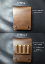Load image into Gallery viewer, LEATHER HUNTING BELT POUCH - Ammo Pouch
