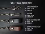 Load image into Gallery viewer, LONG TRUCKER WALLET Blazing Biker Style - brown leather/nickel plate hardware
