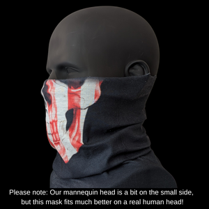 Tube Face Mask - Skull USA Flag