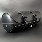 Load image into Gallery viewer, Motorcycle Leather Bag - All Black
