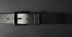 Load image into Gallery viewer, stitched ALL BLACK LEATHER BELT
