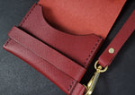 Load image into Gallery viewer, SINGLE POCKET SAFFIANO - red wine
