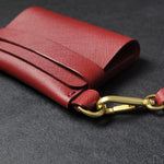 Load image into Gallery viewer, SINGLE POCKET SAFFIANO - red wine
