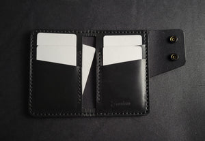 6 POCKET SNAP WALLET - black