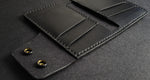 Load image into Gallery viewer, 6 POCKET SNAP WALLET - black
