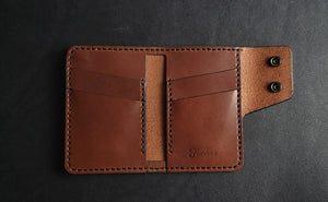 6 POCKET SNAP WALLET - brown