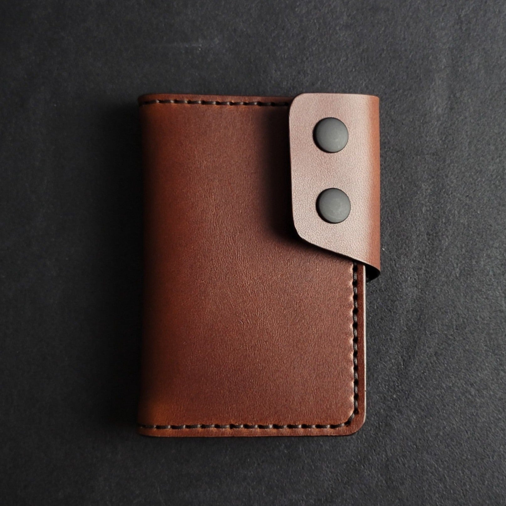 6 POCKET SNAP WALLET - brown