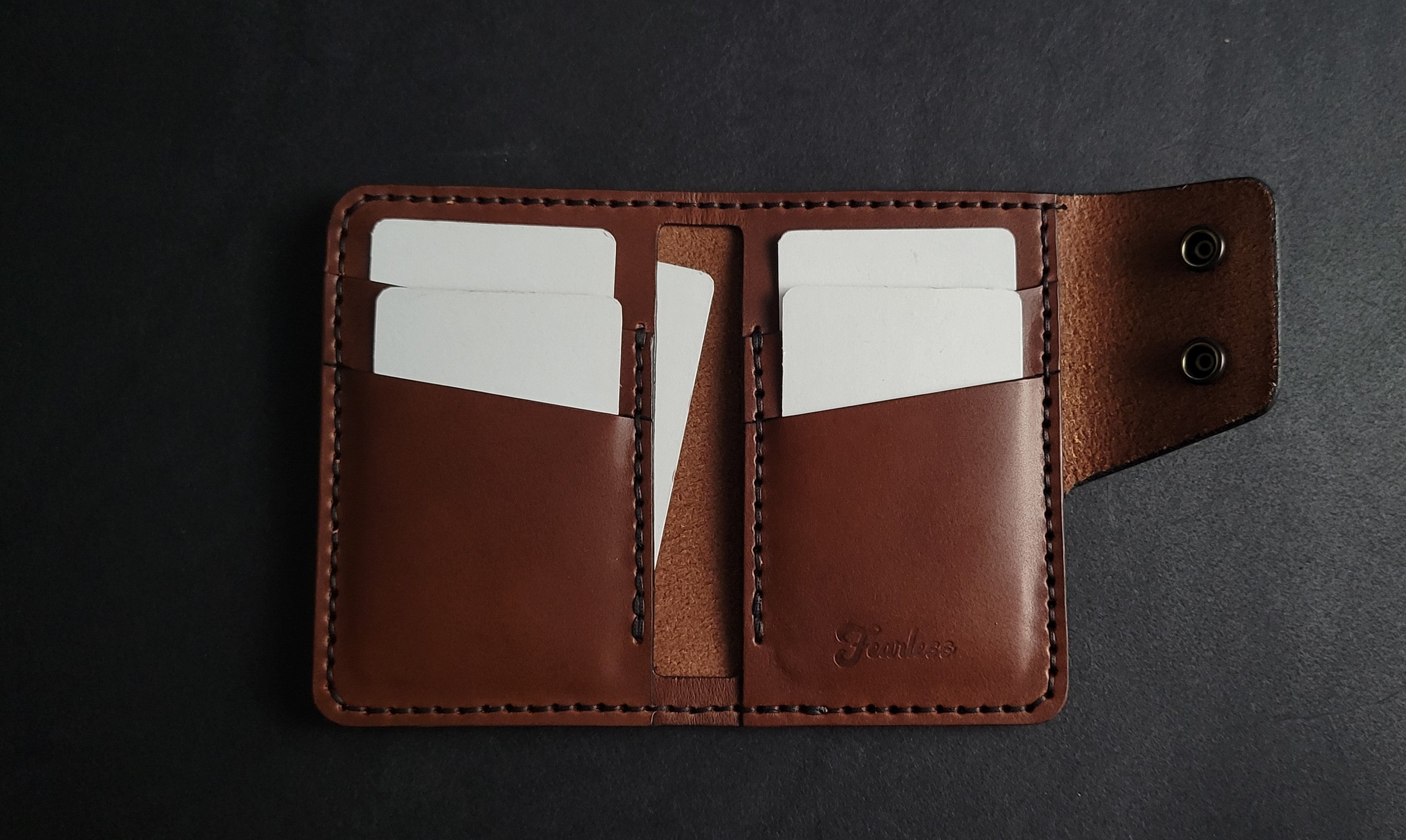 6 POCKET SNAP WALLET - brown