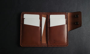 6 POCKET SNAP WALLET - brown