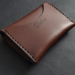 Load image into Gallery viewer, DOUBLE-POCKET - brown leather
