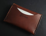 Load image into Gallery viewer, DOUBLE-POCKET - brown leather
