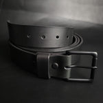 Load image into Gallery viewer, ALL BLACK LEATHER BELT
