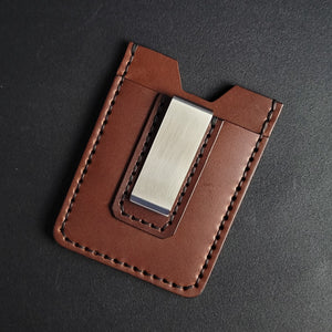 MONEY CLIP WALLET  - dark brown