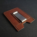 Load image into Gallery viewer, MONEY CLIP WALLET  - dark brown
