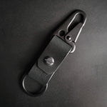 Load image into Gallery viewer, ALL BLACK LEATHER KEYRING
