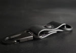 Load image into Gallery viewer, ALL BLACK LEATHER KEYRING
