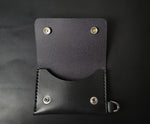 Load image into Gallery viewer, SINGLE POCKET BIKER WALLET - black
