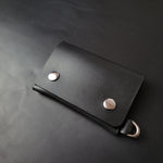 Load image into Gallery viewer, SINGLE POCKET BIKER WALLET - black
