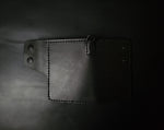Load image into Gallery viewer, 6 POCKET BIKER WALLET - black leather/D-ring
