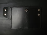Load image into Gallery viewer, 6 POCKET BIKER WALLET - black Leather/nickel plate hardware

