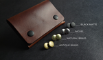 Load image into Gallery viewer, DOUBLE-POCKET - brown leather
