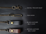 Load image into Gallery viewer, WALLET CHAIN - antique brass hardware
