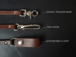 Load image into Gallery viewer, BROWN LEATHER STRAP WALLET CHAIN - Nickel Plate
