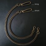 Load image into Gallery viewer, WALLET CHAIN - antique brass hardware
