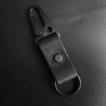 Load image into Gallery viewer, ALL BLACK LEATHER KEYRING
