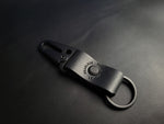 Load image into Gallery viewer, ALL BLACK LEATHER KEYRING
