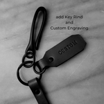 Load image into Gallery viewer, BLACK LEATHER STRAP WALLET CHAIN - all Black
